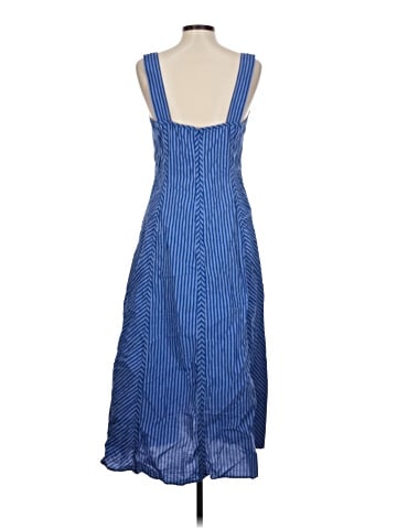 Madewell Sweetheart Sleeveless Midi Dress in Stripe (view 2)