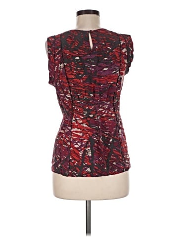 BCBGMAXAZRIA Sleeveless Silk Top (view 2)