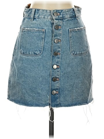 Zara TRF Denim Skirt (view 1)