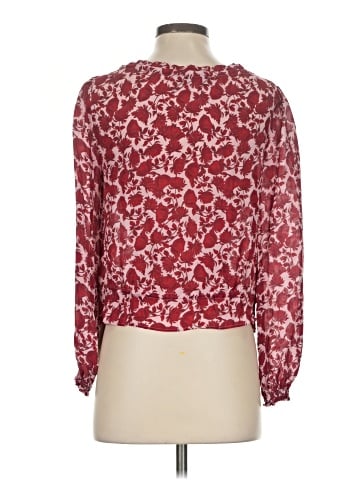 Intermix Long Sleeve Silk Top (view 2)