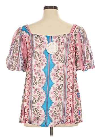 Umgee Short Sleeve Blouse (view 2)