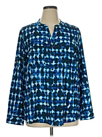 Calvin Klein Long Sleeve Blouse (view 1)