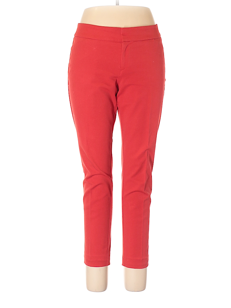 Cynthia Rowley TJX Solid Red Dress Pants Size 10 - 68% off | thredUP