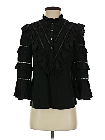 Rebecca Taylor 3/4 Sleeve Silk Top (view 1)