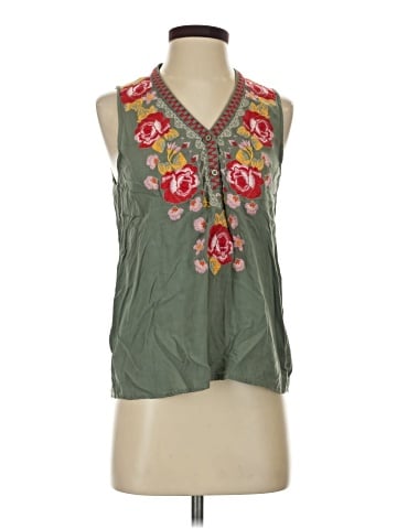 Blue Rain Sleeveless Blouse (view 1)