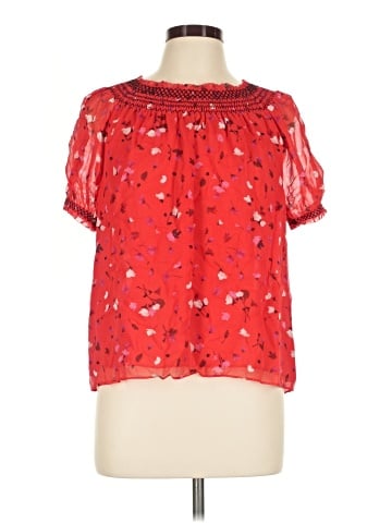 Joie Short Sleeve Silk Top (view 1)