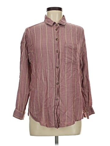 American Eagle Outfitters Long Sleeve Button-Down Shirt (view 1)