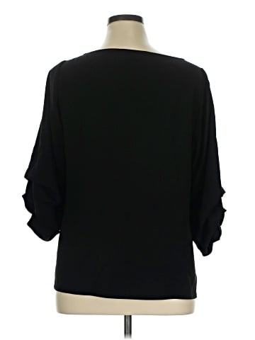 Lafayette 148 New York 3/4 Sleeve Top (view 2)