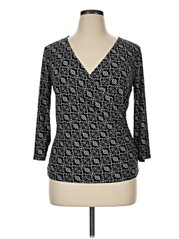 Chaps 3/4 Sleeve Top (view 1)