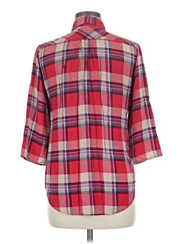 Fun2Fun 3/4 Sleeve Button-Down Shirt (view 2)