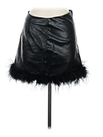 Le Lis Faux Leather Skirt (view 1)