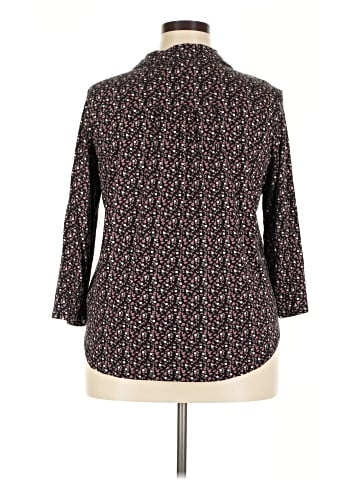 Hasting & Smith 3/4 Sleeve Button-Down Shirt (view 2)