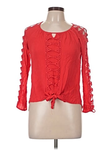 Live and Let Live 3/4 Sleeve Blouse (view 1)