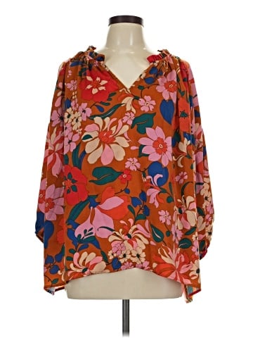 Entro 3/4 Sleeve Blouse (view 1)
