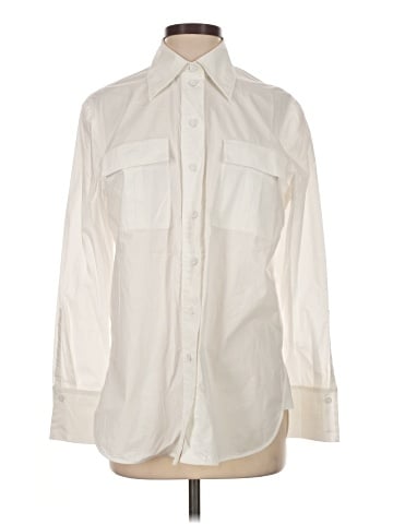 Cos 3/4 Sleeve Button-Down Shirt (view 1)