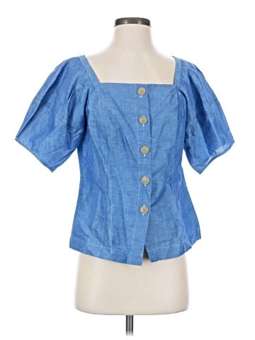 Ann Taylor Short Sleeve Blouse (view 1)