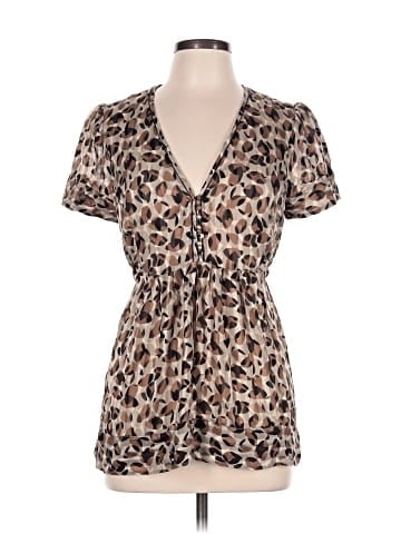BCBGMAXAZRIA Short Sleeve Blouse (view 1)