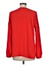 Talbots 100% Polyester Red Long Sleeve Blouse Size M - photo 2