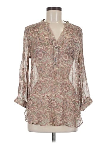 Bellatrix 3/4 Sleeve Silk Top (view 1)