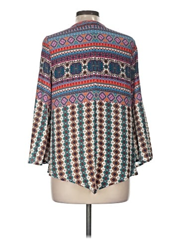 Tolani 3/4 Sleeve Silk Top (view 2)