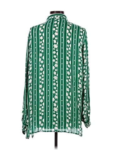 Diane von Furstenberg Long Sleeve Silk Top (view 2)