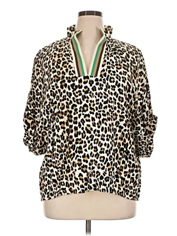 Entro 3/4 Sleeve Blouse (view 1)