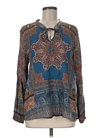 Feathers Long Sleeve Blouse (view 1)