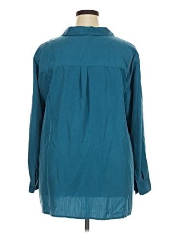 Catherines 3/4 Sleeve Button-Down Shirt (view 2)