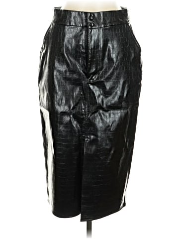 Jaclyn Smith Faux Leather Skirt (view 1)