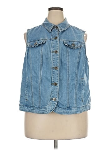DressBarn Denim Vest (view 1)