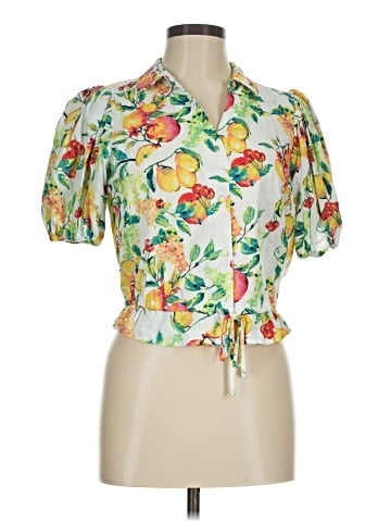 LC Lauren Conrad Short Sleeve Blouse (view 1)