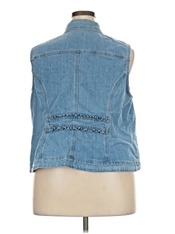 DressBarn Denim Vest (view 2)