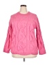 Lane Bryant 100% Polyester Hearts Pink Pullover Sweater Size 18 - 20 Plus - photo 1