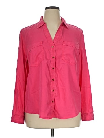 Chico's 3/4 Sleeve Button-Down Shirt (view 1)