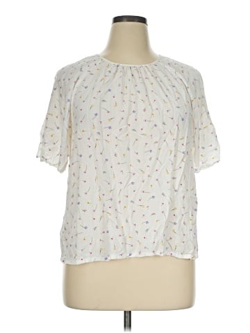 Ann Taylor LOFT Outlet Short Sleeve Blouse (view 1)