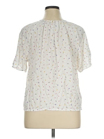Ann Taylor LOFT Outlet Short Sleeve Blouse (view 2)