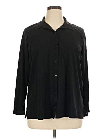 Eileen Fisher Long Sleeve Button-Down Shirt (view 1)