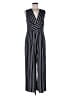 Madison 100% Polyester Black Blue Jumpsuit Size M - photo 1
