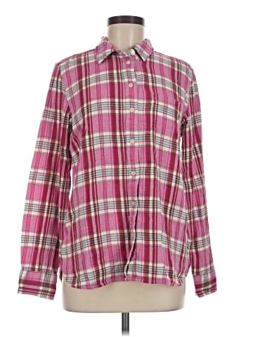 J.Crew Factory Store Long Sleeve Button-Down Shirt (view 1)