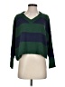 Romwe Color Block Green Pullover Sweater Size 4 - photo 1