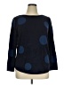 Chico's Polka Dots Blue Pullover Sweater Size XL (3) - photo 1