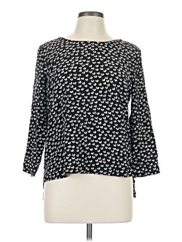 Maeve 3/4 Sleeve Silk Top (view 1)