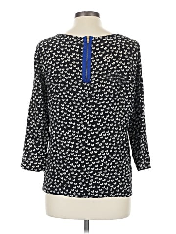 Maeve 3/4 Sleeve Silk Top (view 2)