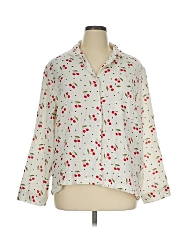 American Eagle Outfitters 3/4 Sleeve Blouse (view 1)