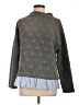 THML Polka Dots Gray Turtleneck Sweater Size L - photo 1