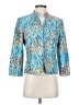 Jones Studio 100% Polyester Animal Print Blue Blazer Size 4 - photo 1
