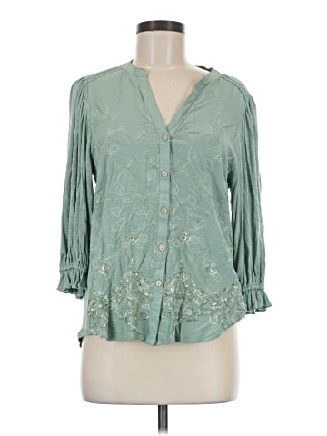 Democracy 3/4 Sleeve Blouse (view 1)