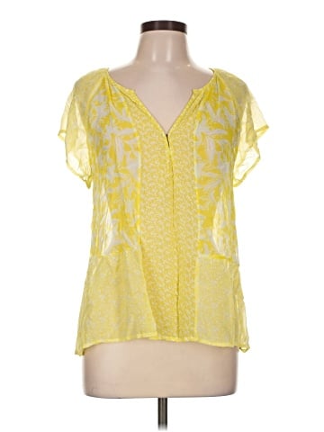 Joie Short Sleeve Silk Top (view 1)