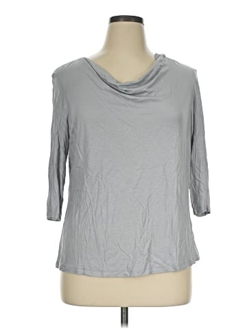 Christopher & Banks 3/4 Sleeve T-Shirt (view 1)