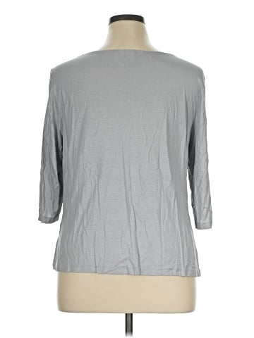 Christopher & Banks 3/4 Sleeve T-Shirt (view 2)